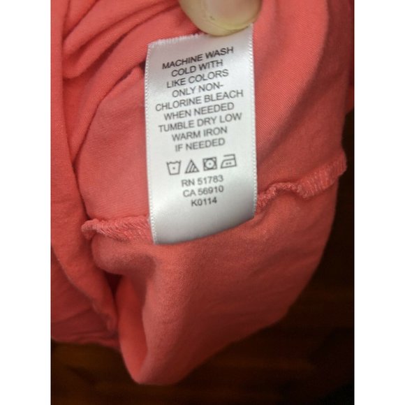 Maurices Coral Pink Basic Adjustable Strap Cami Size S Built in Bra - Picture 5 of 5